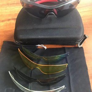 Four lenses snow sunglasses for men